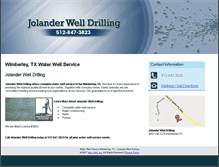 Tablet Screenshot of jolanderwelldrilling.com